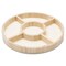 DIY Round Wooden Divided Serving Tray, Multiple Sizes, 5 Sections for Party | Woodpeckers